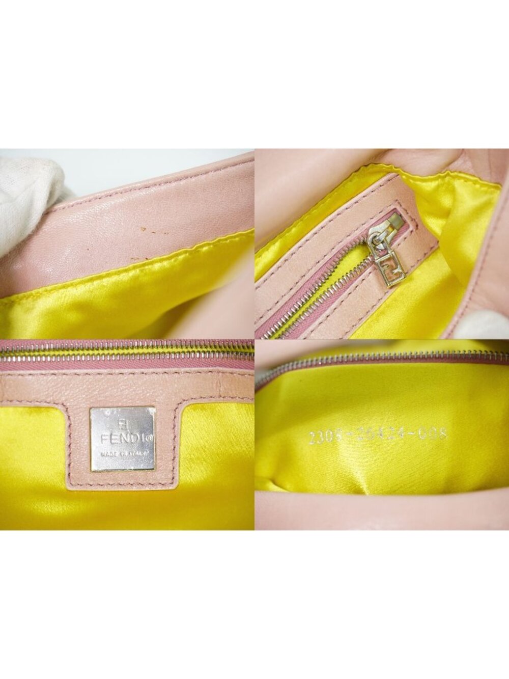 Fendi Mamma Bucket Shoulder Bag Leather Pink - Picture 9 of 9